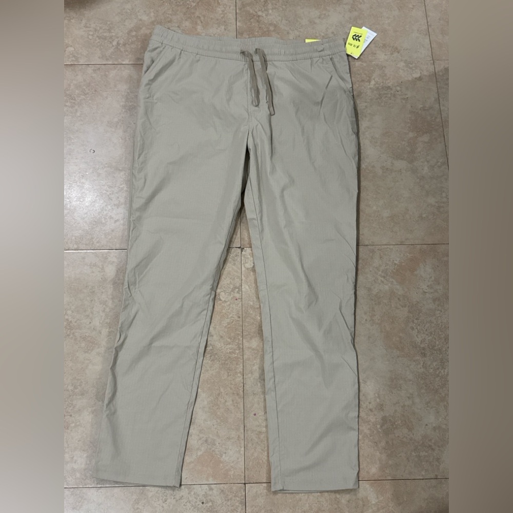 All in Motion Gray Chinos Lightweight Flat Front